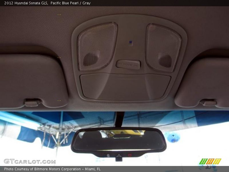 Pacific Blue Pearl / Gray 2012 Hyundai Sonata GLS