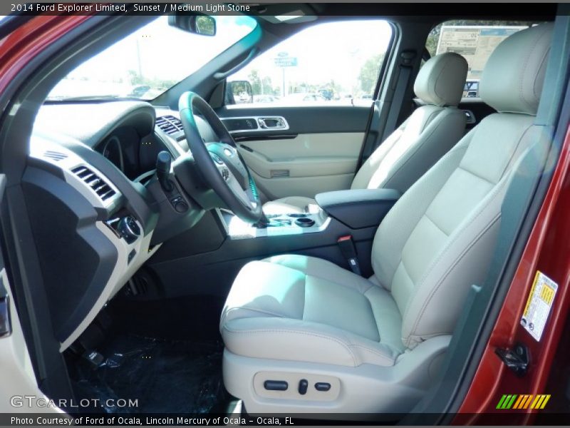 Front Seat of 2014 Explorer Limited