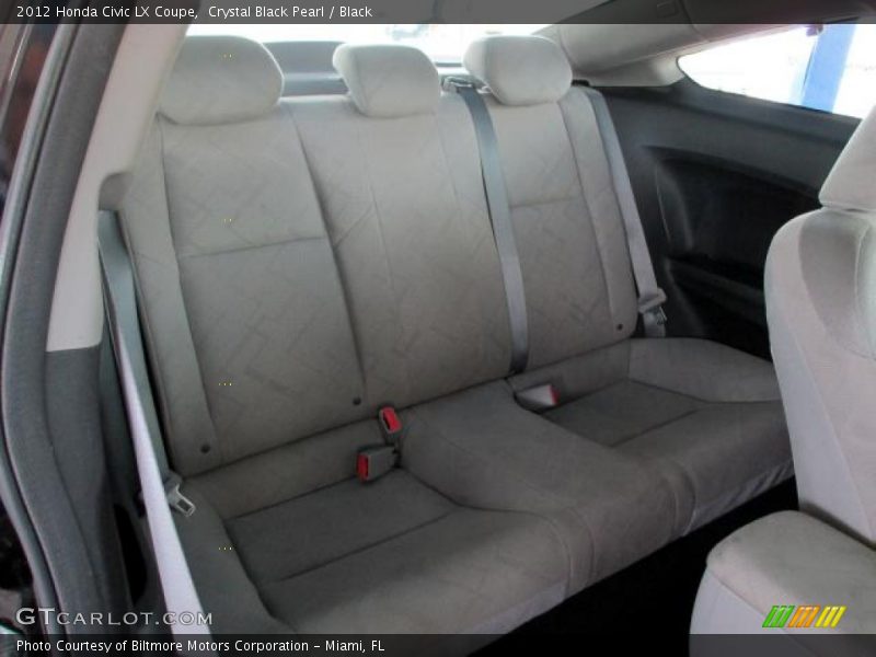 Crystal Black Pearl / Black 2012 Honda Civic LX Coupe
