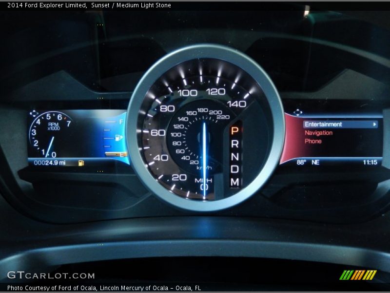 2014 Explorer Limited Limited Gauges
