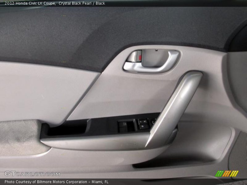 Crystal Black Pearl / Black 2012 Honda Civic LX Coupe