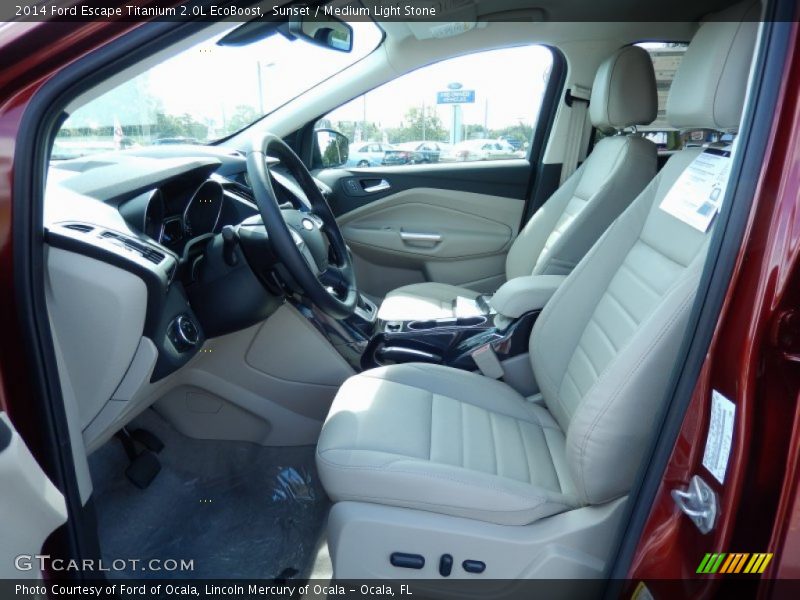 Sunset / Medium Light Stone 2014 Ford Escape Titanium 2.0L EcoBoost