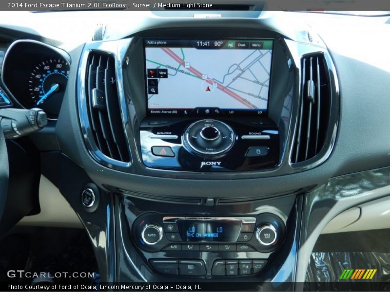 Sunset / Medium Light Stone 2014 Ford Escape Titanium 2.0L EcoBoost