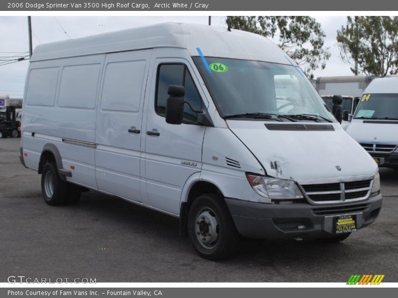 Arctic White / Gray 2006 Dodge Sprinter Van 3500 High Roof Cargo