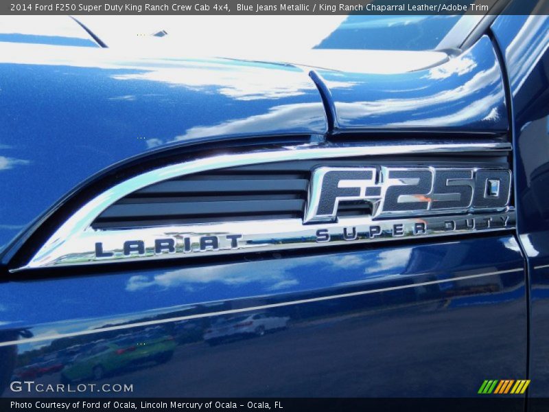 Blue Jeans Metallic / King Ranch Chaparral Leather/Adobe Trim 2014 Ford F250 Super Duty King Ranch Crew Cab 4x4