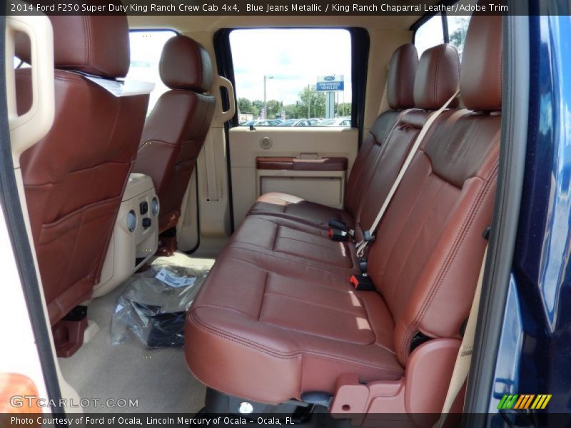 Rear Seat of 2014 F250 Super Duty King Ranch Crew Cab 4x4