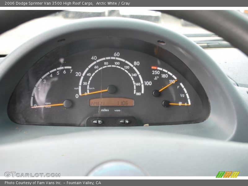 Arctic White / Gray 2006 Dodge Sprinter Van 3500 High Roof Cargo