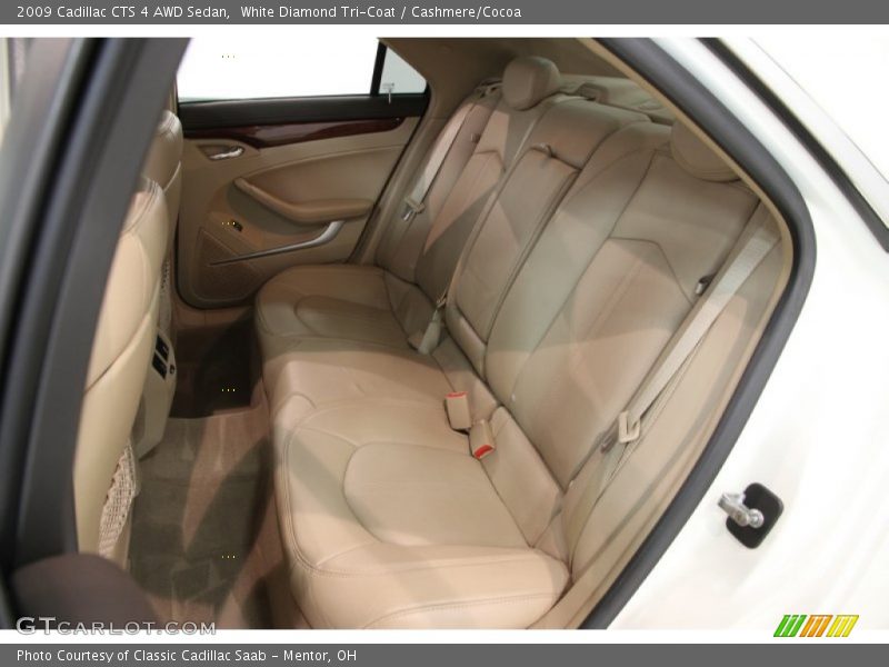 Rear Seat of 2009 CTS 4 AWD Sedan