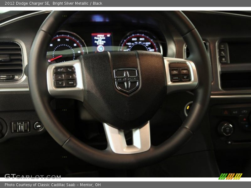 Bright Silver Metallic / Black 2012 Dodge Charger SE