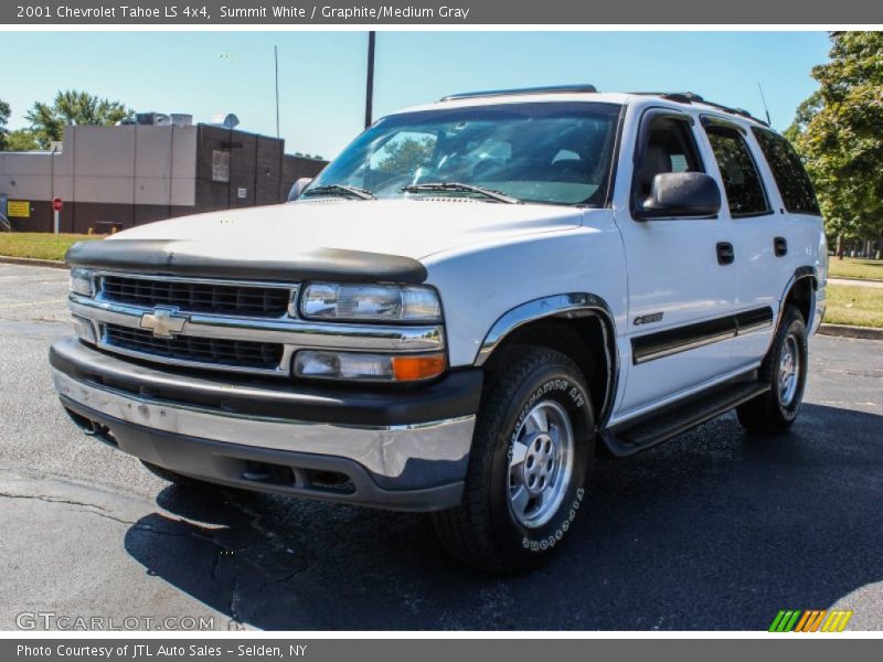 Summit White / Graphite/Medium Gray 2001 Chevrolet Tahoe LS 4x4