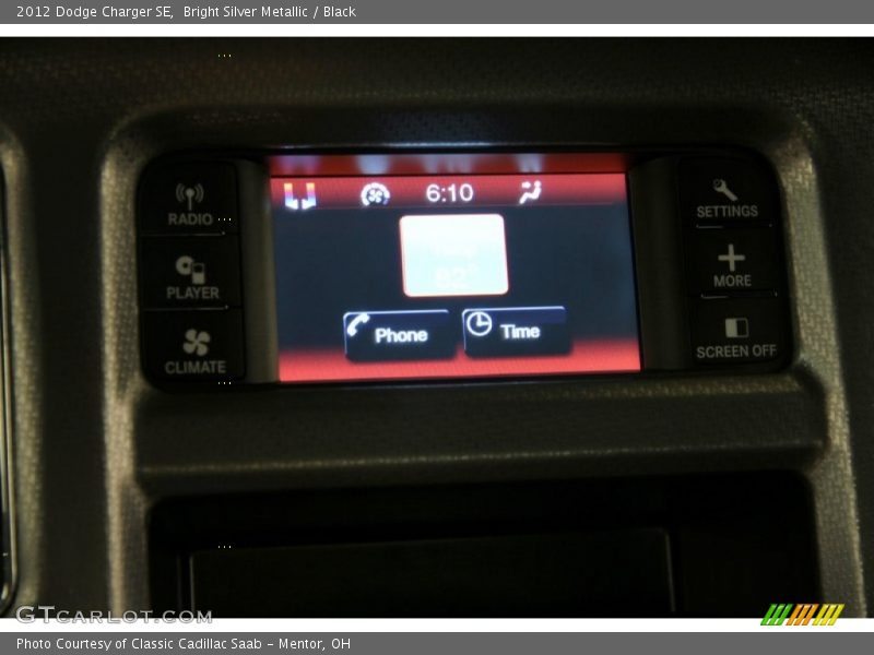 Bright Silver Metallic / Black 2012 Dodge Charger SE