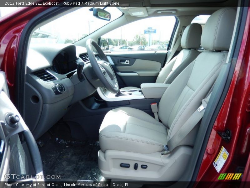 Ruby Red / Medium Light Stone 2013 Ford Edge SEL EcoBoost