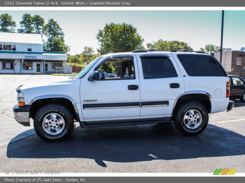 Summit White / Graphite/Medium Gray 2001 Chevrolet Tahoe LS 4x4