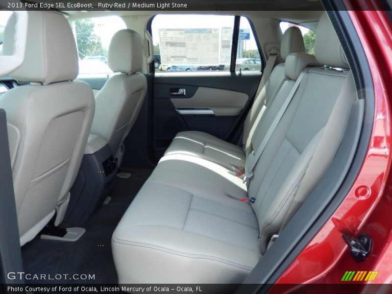 Ruby Red / Medium Light Stone 2013 Ford Edge SEL EcoBoost