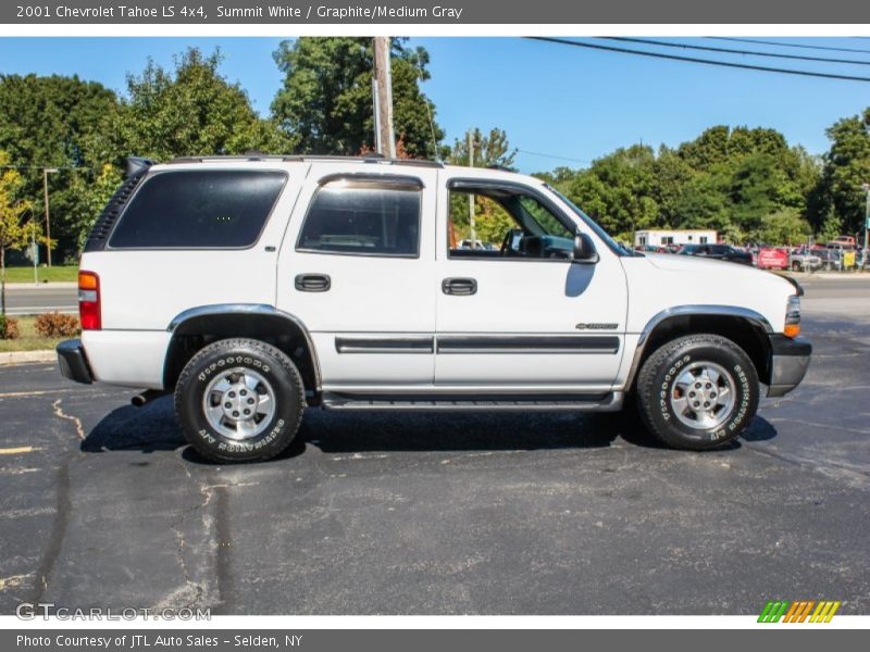 Summit White / Graphite/Medium Gray 2001 Chevrolet Tahoe LS 4x4