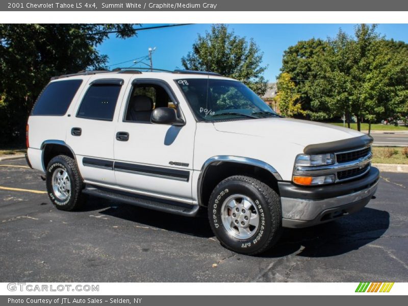Summit White / Graphite/Medium Gray 2001 Chevrolet Tahoe LS 4x4