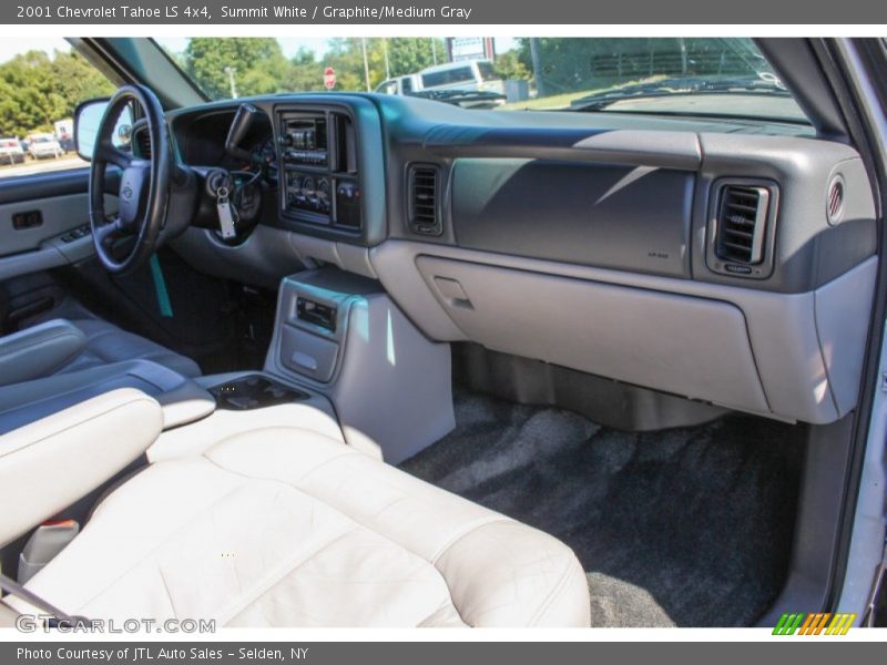 Summit White / Graphite/Medium Gray 2001 Chevrolet Tahoe LS 4x4