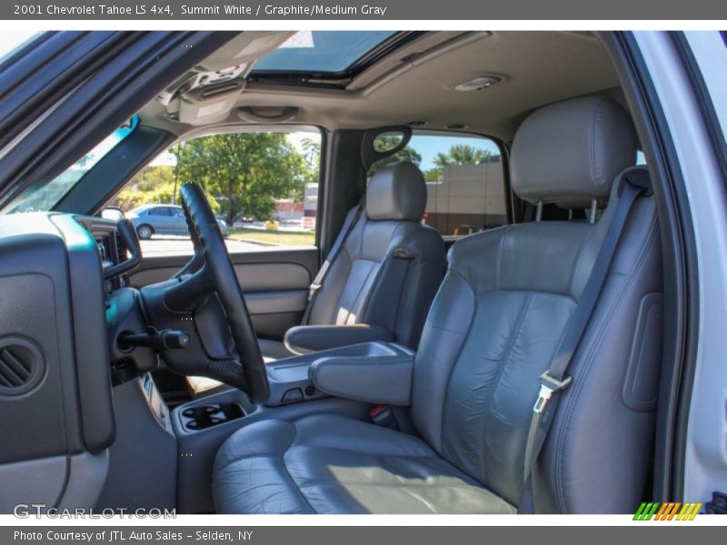 Summit White / Graphite/Medium Gray 2001 Chevrolet Tahoe LS 4x4