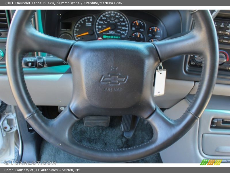 Summit White / Graphite/Medium Gray 2001 Chevrolet Tahoe LS 4x4