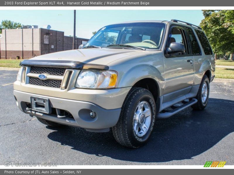 Harvest Gold Metallic / Medium Parchment Beige 2003 Ford Explorer Sport XLT 4x4