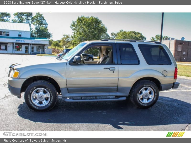 Harvest Gold Metallic / Medium Parchment Beige 2003 Ford Explorer Sport XLT 4x4
