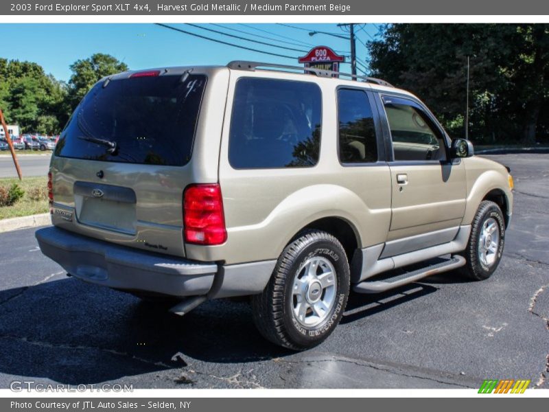 Harvest Gold Metallic / Medium Parchment Beige 2003 Ford Explorer Sport XLT 4x4