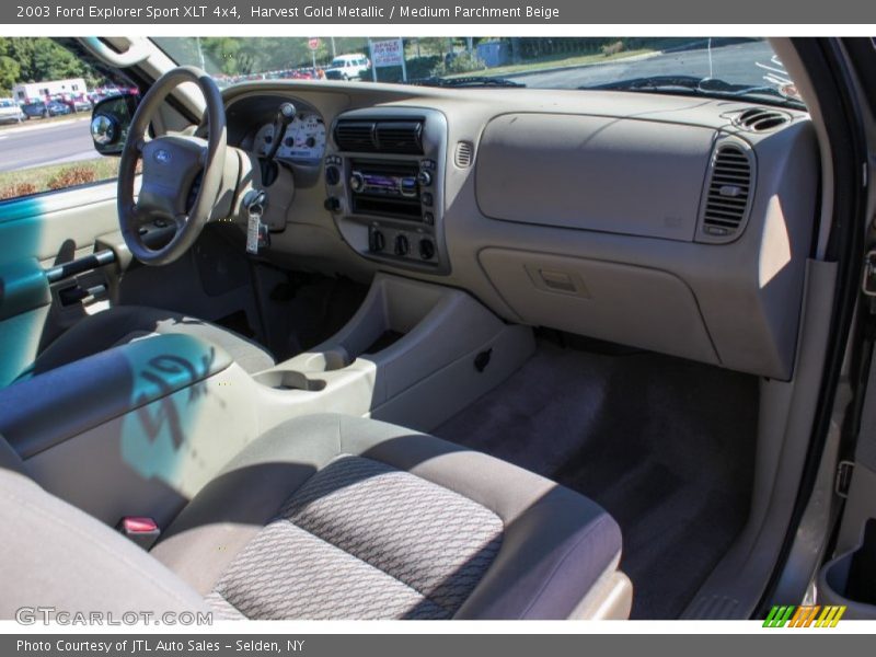 Harvest Gold Metallic / Medium Parchment Beige 2003 Ford Explorer Sport XLT 4x4