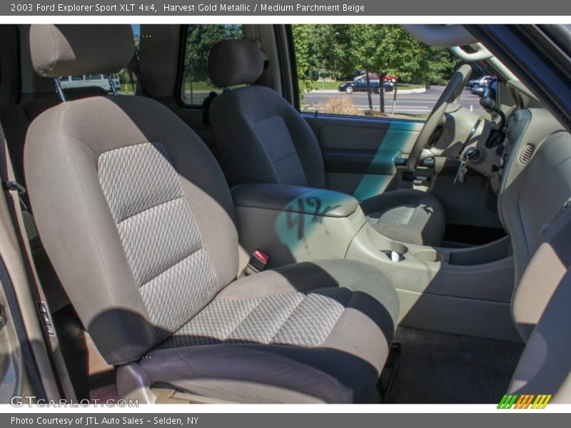 Harvest Gold Metallic / Medium Parchment Beige 2003 Ford Explorer Sport XLT 4x4