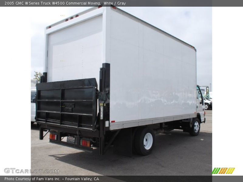White / Gray 2005 GMC W Series Truck W4500 Commercial Moving