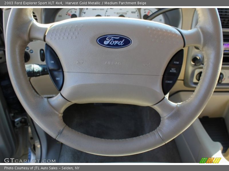 Harvest Gold Metallic / Medium Parchment Beige 2003 Ford Explorer Sport XLT 4x4