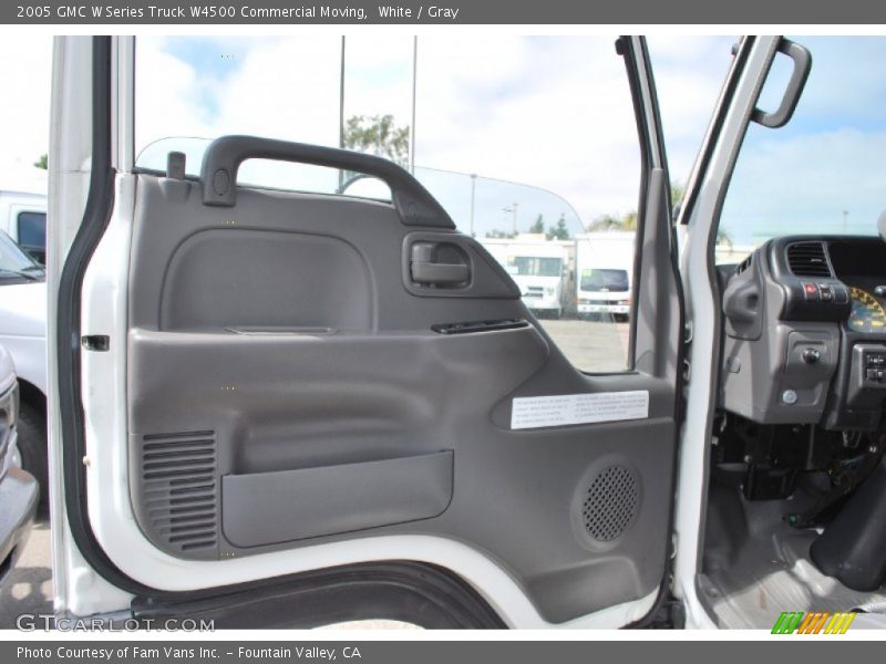 White / Gray 2005 GMC W Series Truck W4500 Commercial Moving