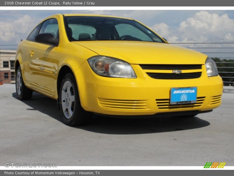 Rally Yellow / Gray 2008 Chevrolet Cobalt LS Coupe