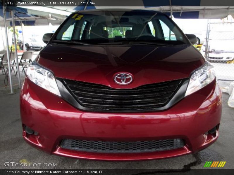 Salsa Red Pearl / Light Gray 2012 Toyota Sienna V6