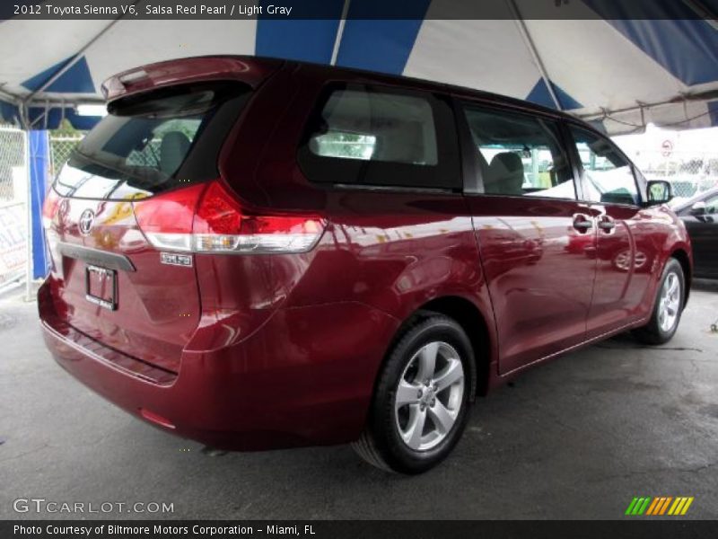 Salsa Red Pearl / Light Gray 2012 Toyota Sienna V6