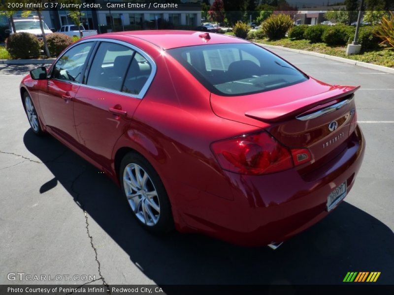 Garnet Ember / Graphite 2009 Infiniti G 37 Journey Sedan