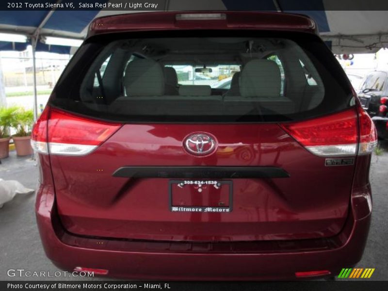 Salsa Red Pearl / Light Gray 2012 Toyota Sienna V6