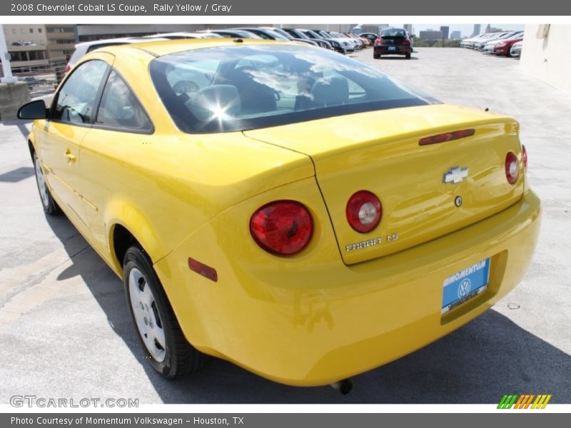 Rally Yellow / Gray 2008 Chevrolet Cobalt LS Coupe