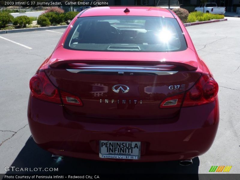 Garnet Ember / Graphite 2009 Infiniti G 37 Journey Sedan