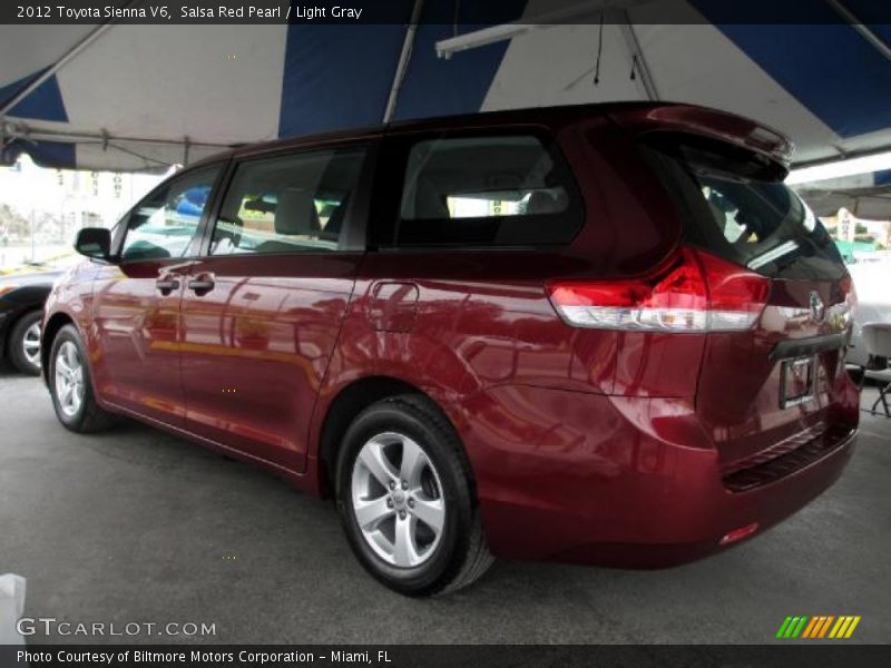 Salsa Red Pearl / Light Gray 2012 Toyota Sienna V6