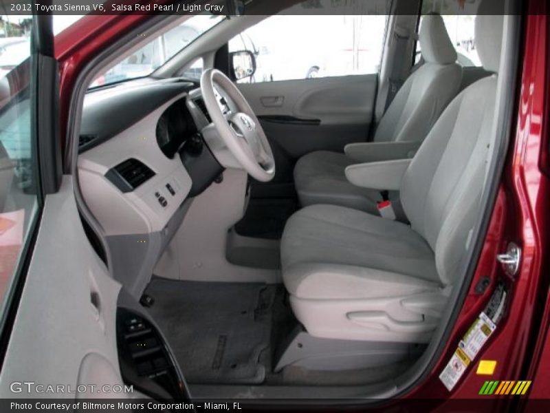 Salsa Red Pearl / Light Gray 2012 Toyota Sienna V6