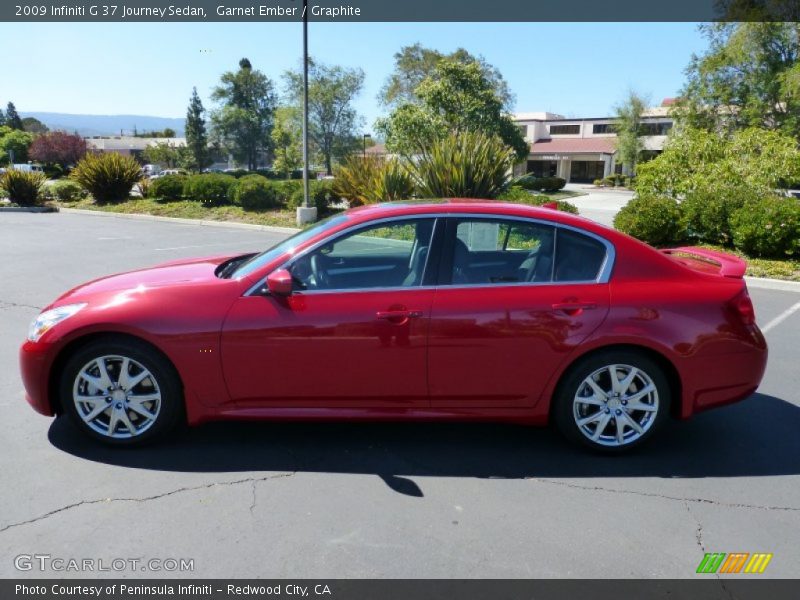 Garnet Ember / Graphite 2009 Infiniti G 37 Journey Sedan