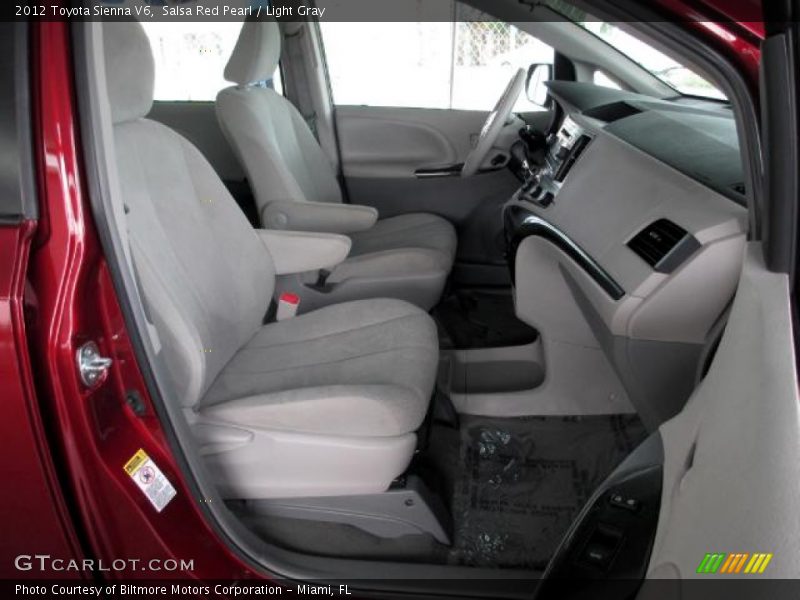Salsa Red Pearl / Light Gray 2012 Toyota Sienna V6