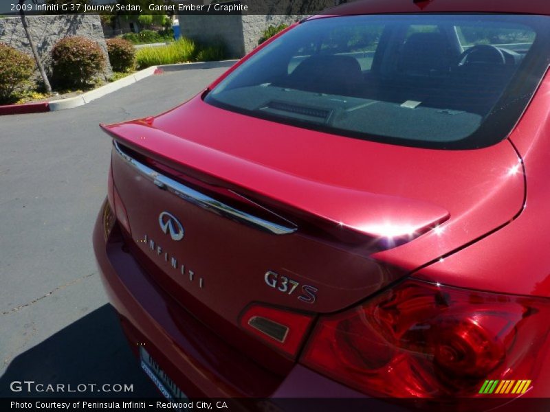 Garnet Ember / Graphite 2009 Infiniti G 37 Journey Sedan