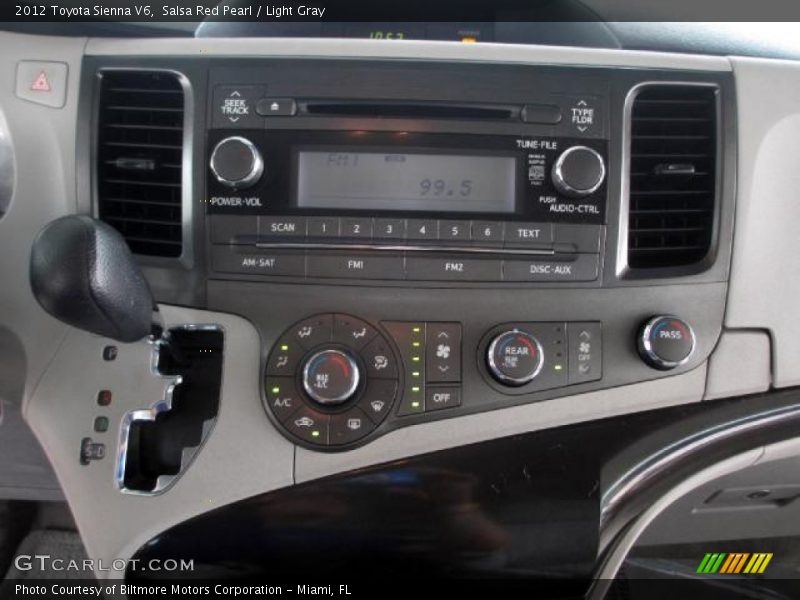 Salsa Red Pearl / Light Gray 2012 Toyota Sienna V6