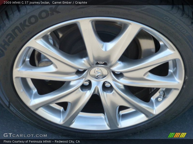 Garnet Ember / Graphite 2009 Infiniti G 37 Journey Sedan