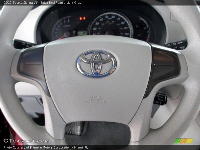 Salsa Red Pearl / Light Gray 2012 Toyota Sienna V6