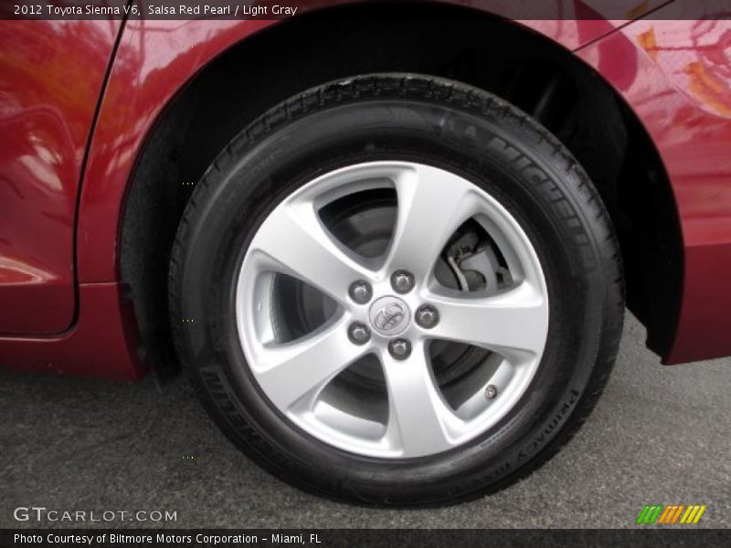 Salsa Red Pearl / Light Gray 2012 Toyota Sienna V6