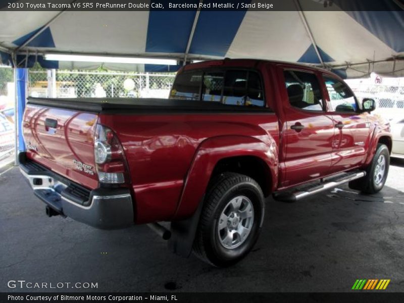 Barcelona Red Metallic / Sand Beige 2010 Toyota Tacoma V6 SR5 PreRunner Double Cab
