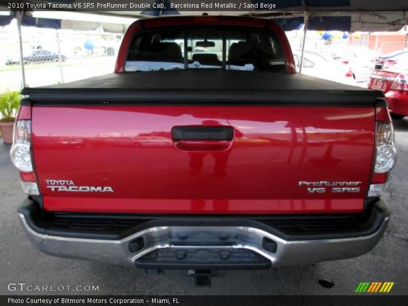 Barcelona Red Metallic / Sand Beige 2010 Toyota Tacoma V6 SR5 PreRunner Double Cab
