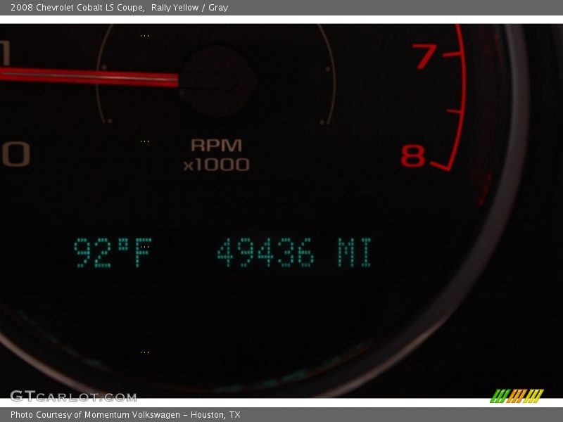 Rally Yellow / Gray 2008 Chevrolet Cobalt LS Coupe